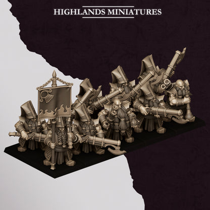 Dwarf Sons of Marduk Shooters Unit 10x - Highlands Miniatures