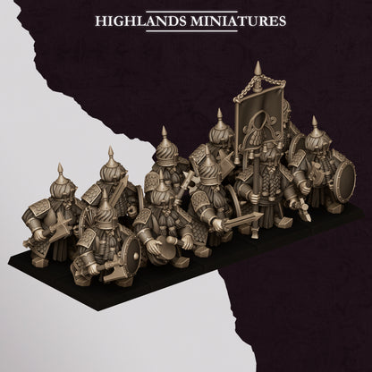 Dwarf Sons of Marduk Warriors Unit 10x - Highlands Miniatures