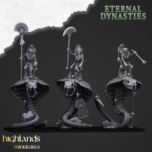 Eternal Dynasties Mounted Guard 3x - Highlands Miniatures