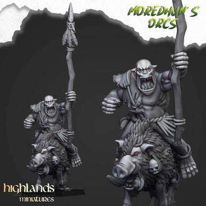 Mounted Cave Orcs 10x - Highlands Miniatures