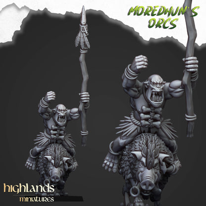 Mounted Cave Orcs 10x - Highlands Miniatures