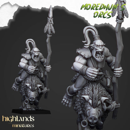 Mounted Cave Orcs 10x - Highlands Miniatures