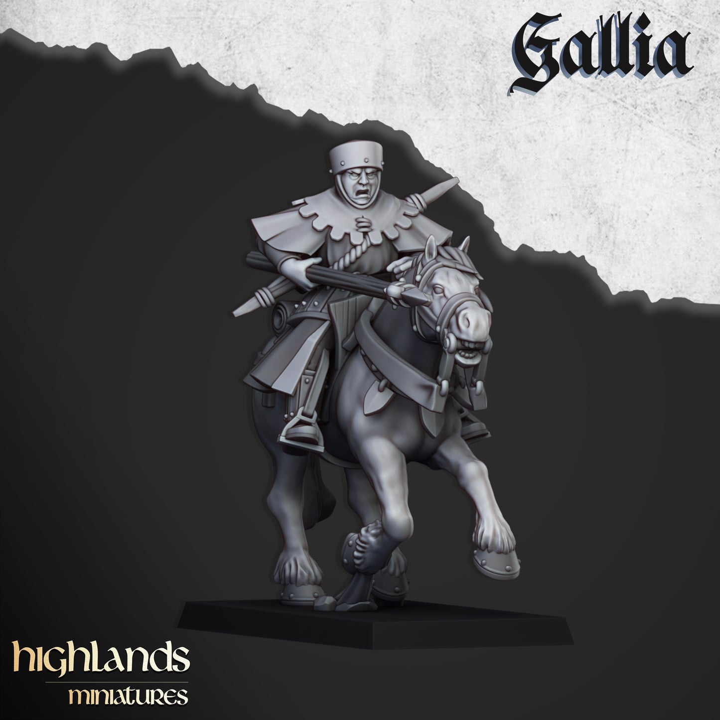 Gallia Mounted men at arms - Highlands Miniatures