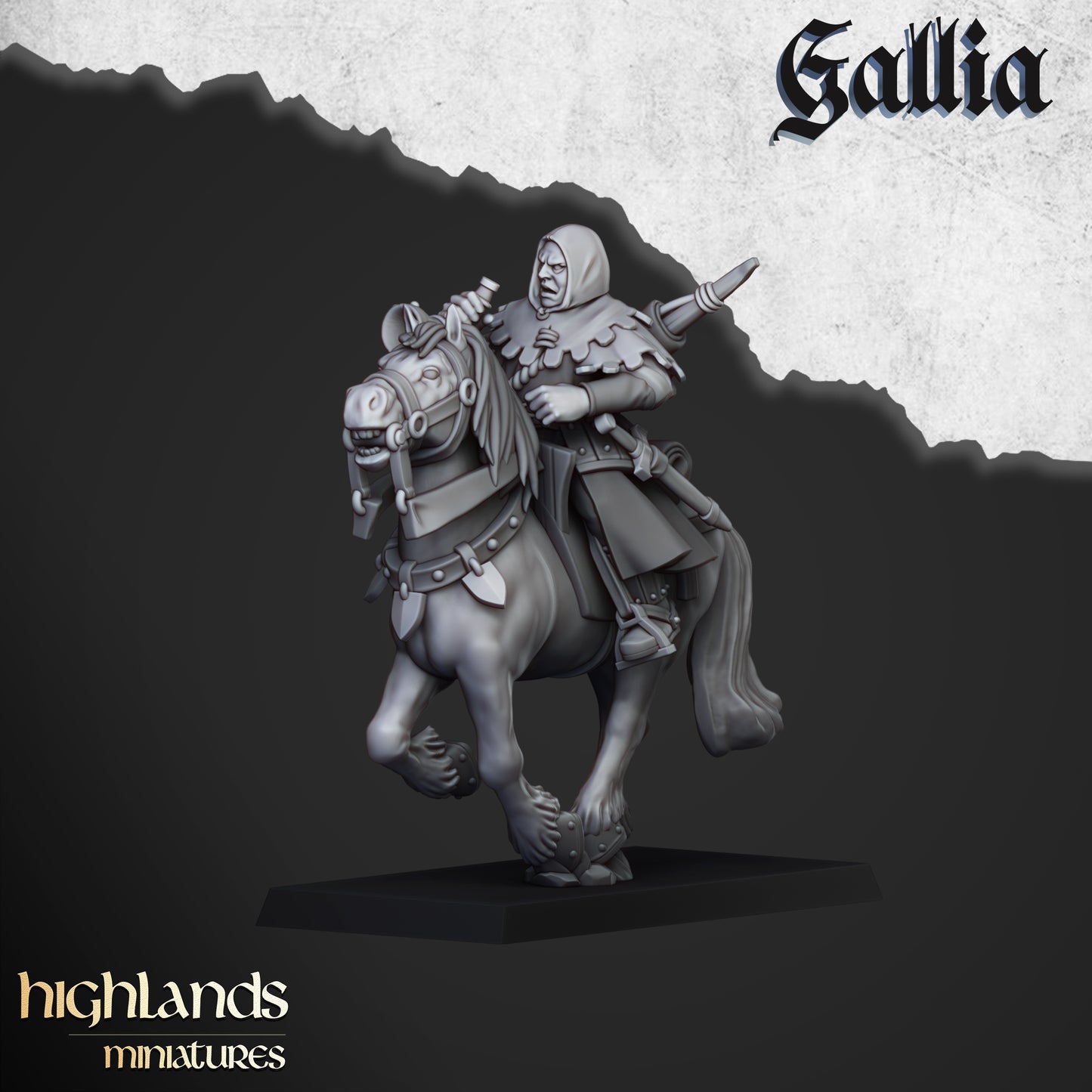 Gallia Mounted men at arms - Highlands Miniatures