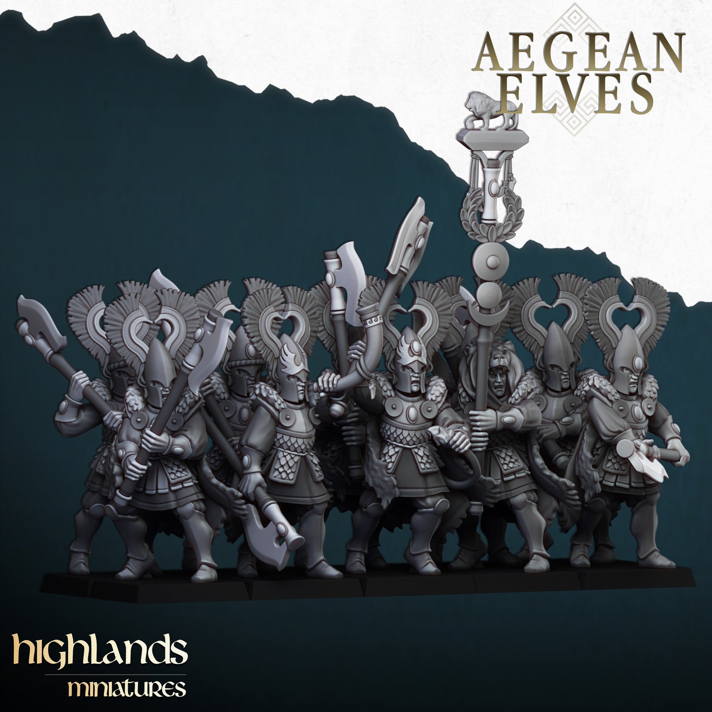Aegean Elves December 24 set- Highlands Miniatures