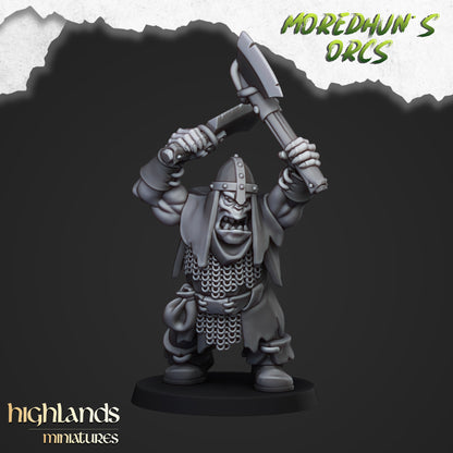 Orc Warriors with hand weapons 15x- Highlands Miniatures