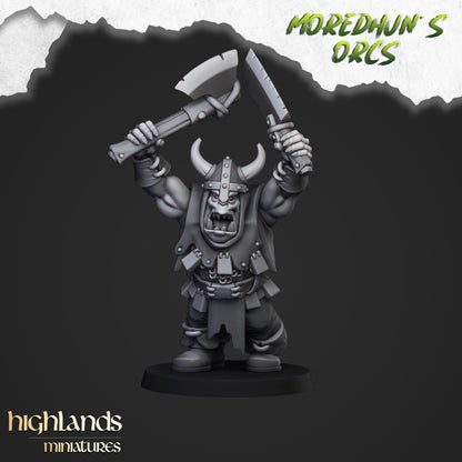 Orc Warriors with hand weapons 15x- Highlands Miniatures