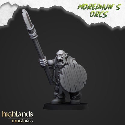 Orc Warriors with spears 15x- Highlands Miniatures