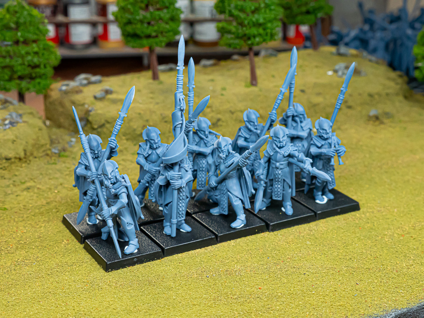 Feral Elves Spearmen 15x - Highlands Miniatures