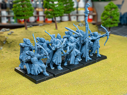 Feral Elves Archers 10x  - Highlands Miniatures