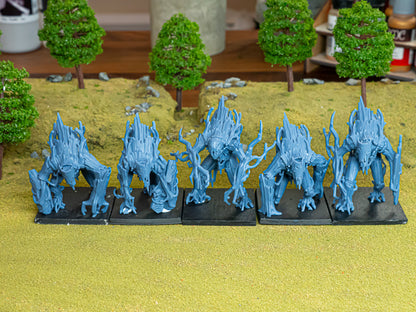 Feral Elves Forest Golems 5x - Highlands Miniatures
