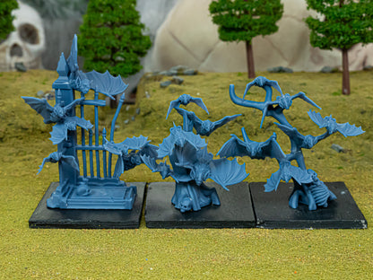 Transilvanya Bats Swarms  3x - Highlands Miniatures