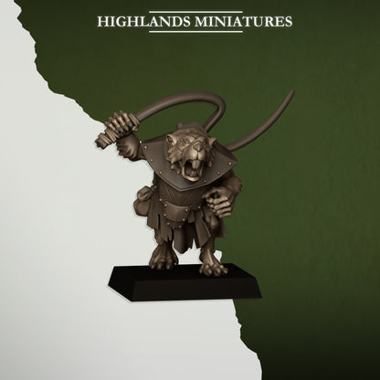 Sewer Vermin Rats and Rat masters- Highlands Miniatures