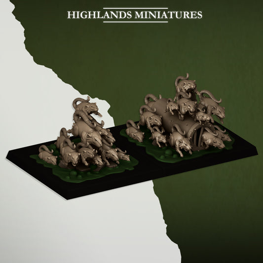 Sewer Vermin Rat Swarm - Highlands Miniatures