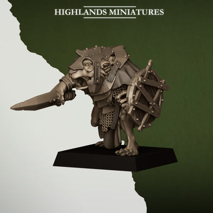 Sewer Vermin Sewer Rats - Highlands Miniatures