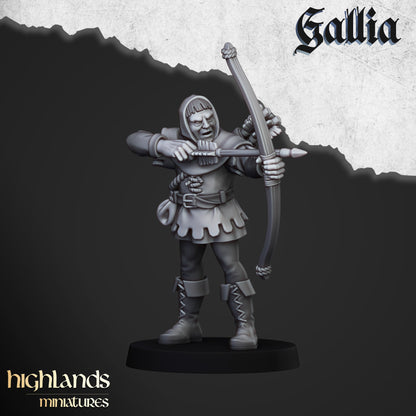 Gallia Sherwood Archers 9x - Highlands Miniatures
