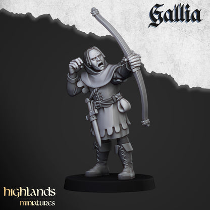 Gallia Sherwood Archers 9x - Highlands Miniatures
