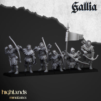 Gallia Sherwood Archers 9x - Highlands Miniatures