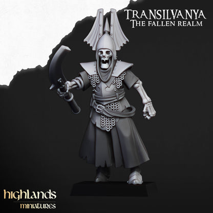 Transilvanya  skeletal Guard with great weapons - Highlands Miniatures