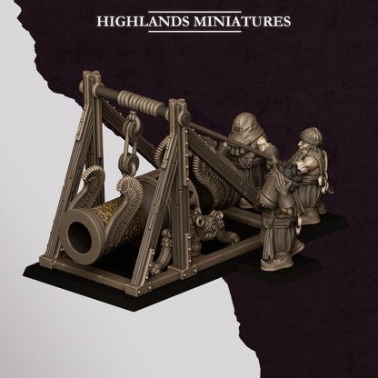 Dwarf Sons of Marduk Cannon - Highlands Miniatures