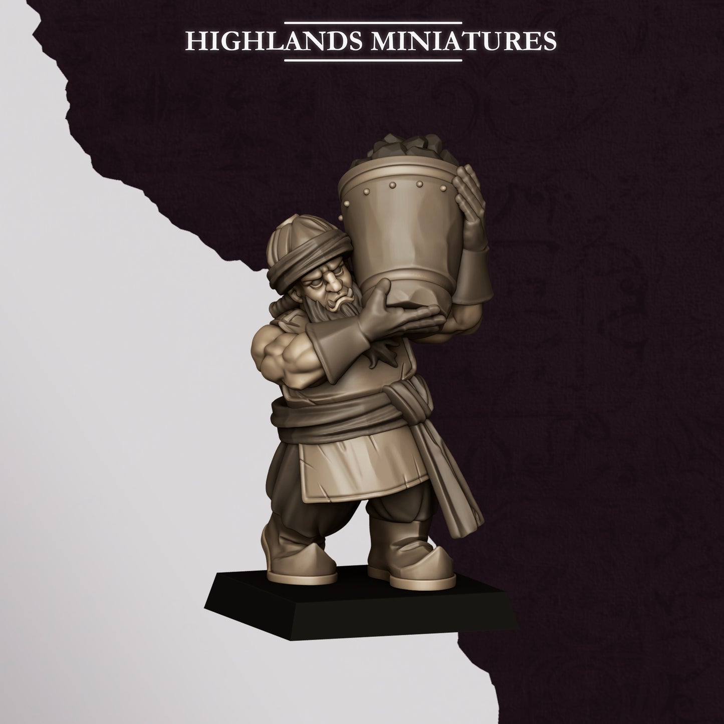 Dwarf Sons of Marduk Cannon - Highlands Miniatures
