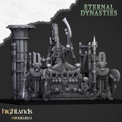 Eternal Dynasties Pharaoh Funeral Ship  - Highlands Miniatures