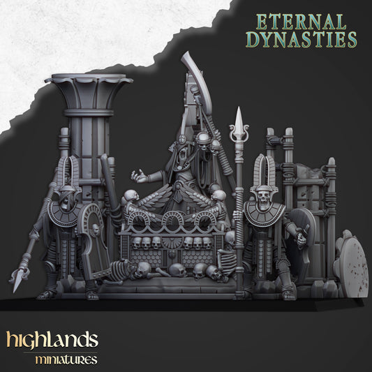 Eternal Dynasties Pharaoh Funeral Ship  - Highlands Miniatures