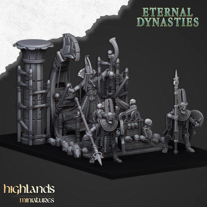 Eternal Dynasties Pharaoh Funeral Ship  - Highlands Miniatures