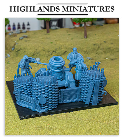 Sunland Artillery Barricade  Fillers & Heroes - Highlands Miniatures