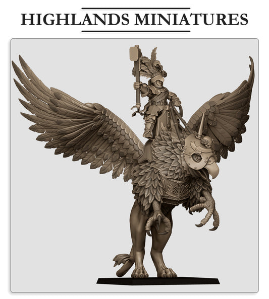 Sunland Emperor on Griffon Fillers & Heroes - Highlands Miniatures
