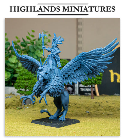 Sunland Emperor on Griffon Fillers & Heroes - Highlands Miniatures