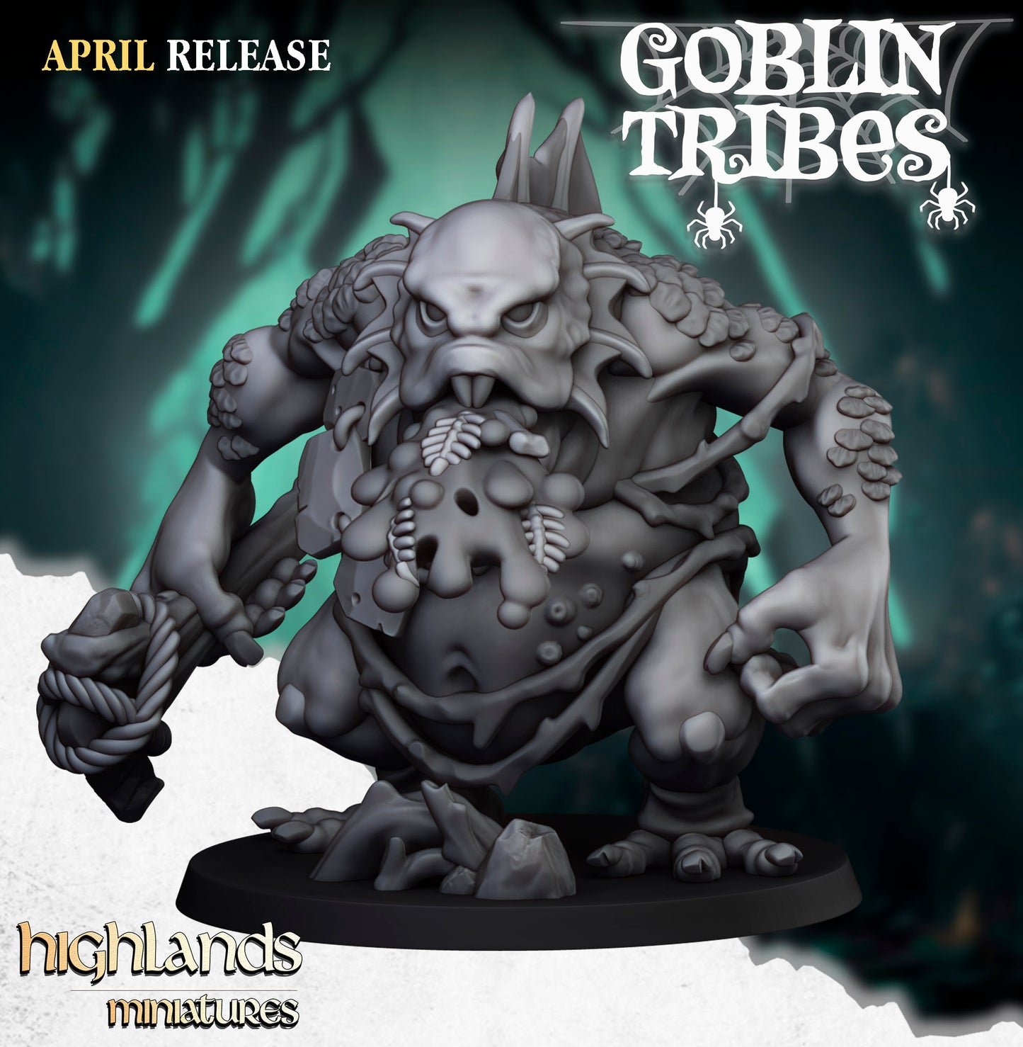 Swamp Trolls 3x- Highlands Miniatures
