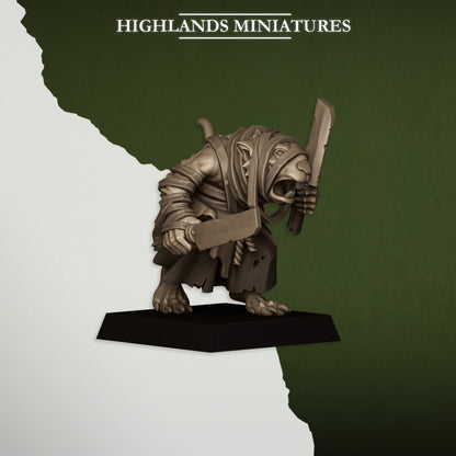 Sewer Vermin Acolytes - Highlands Miniatures