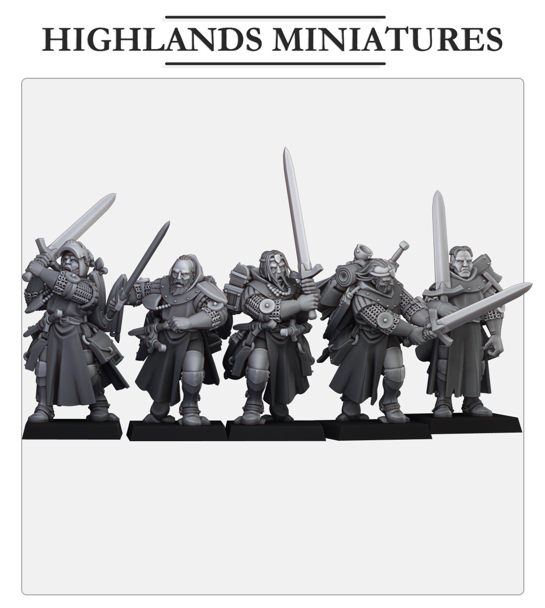 Dismounted Questing Knights Fillers & Heroes - Highlands Miniatures