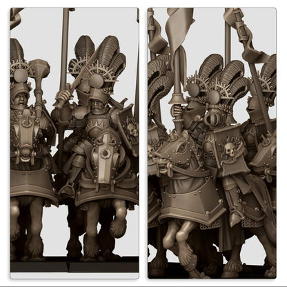Sunland Chivalry Order Knights - Golden Flames 8x  Fillers & Heroes - Highlands Miniatures