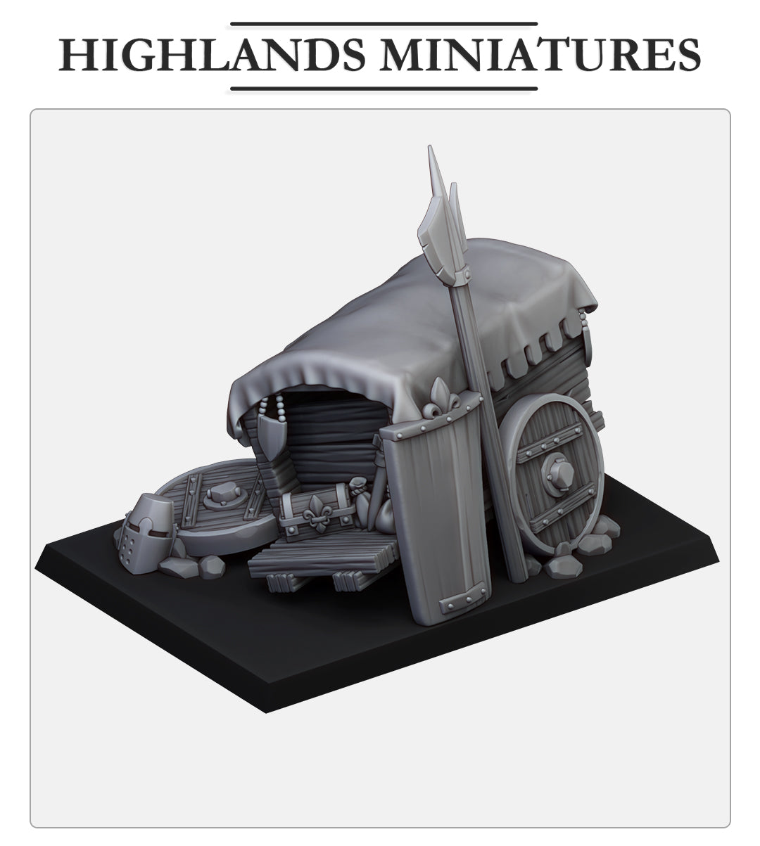 Gallia Weapon Cart Fillers & Heroes - Highlands Miniatures
