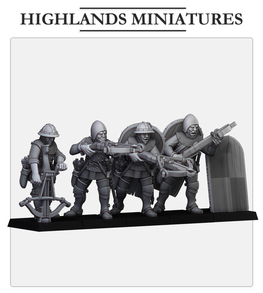 Gallia Shooters: Crossbowmen Fillers & Heroes - Highlands Miniatures