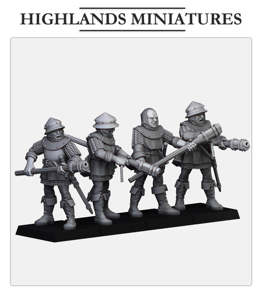 Gallia Shooters: Handgunners Fillers & Heroes - Highlands Miniatures