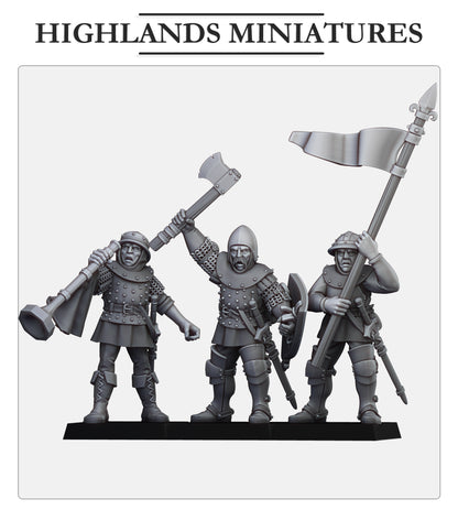 Gallia Shooters: Command Group Fillers & Heroes - Highlands Miniatures
