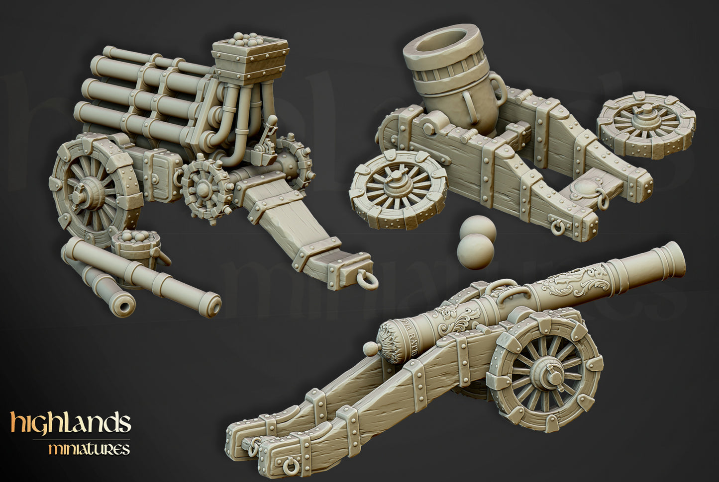 Sunland Artillery Battery - Highlands Miniatures