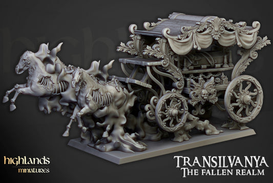 Transilvanya Undead Boyar Chariot - Highlands Miniatures