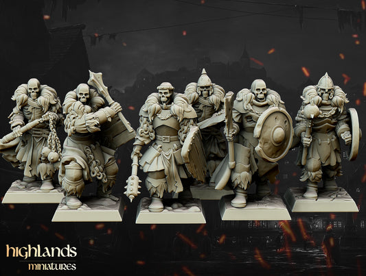 Transilvanya Undead Blackwatch Core Unit 6x - Highlands Miniatures