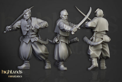 Volhynia Harbor Cossacks 10x - Highlands Miniatures