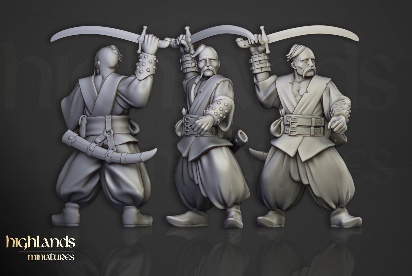 Volhynia Harbor Cossacks 10x - Highlands Miniatures