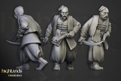 Volhynia Harbor Cossacks 10x - Highlands Miniatures