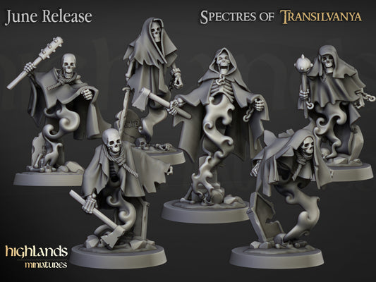 Transilvanya Crypt Ghosts Unit 6x - Highlands Miniatures