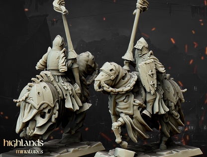 Transilvanya Undead Dark Knight Core Unit 8x - Highlands Miniatures