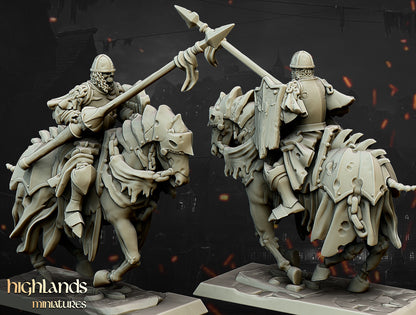 Transilvanya Undead Dark Knight Core Unit 8x - Highlands Miniatures