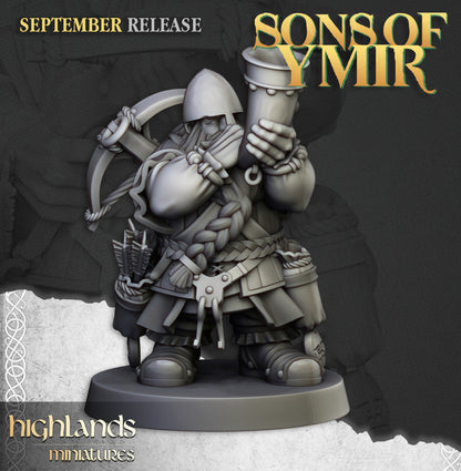 Dwarf Crossbowmen Unit 10x - Highlands Miniatures