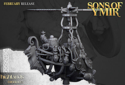 Heavy Dwarf Flying Machine bomber   - Highlands Miniatures